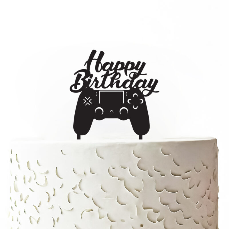 Zápich na dort - Playstation ovladač - Happy birthday