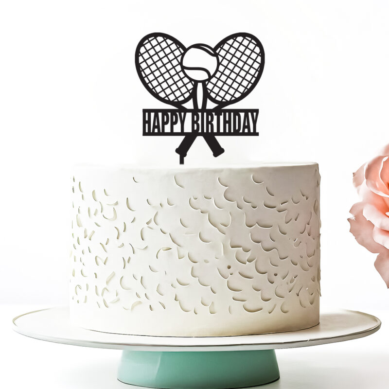 Zápich na dort - Tenis - Happy birthday