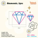 Vykrajovátko na šperky – Diamanty 2ks